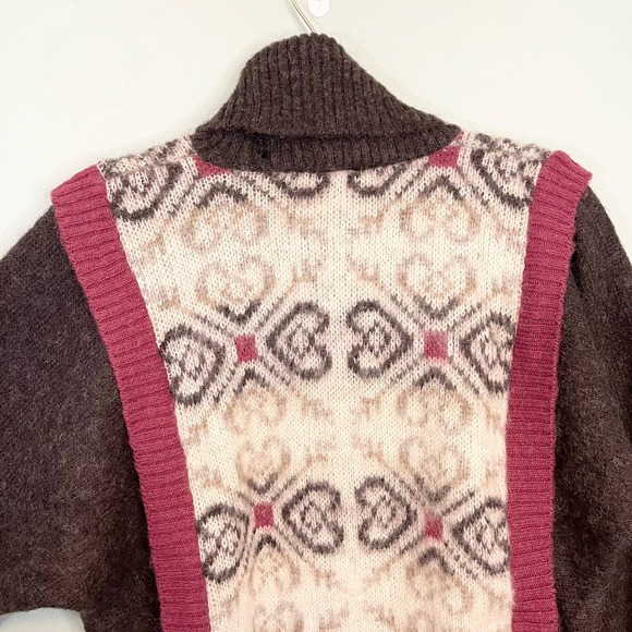 Vintage Alafoss Women's Icewool Iceland Knit Turtle Neck Pullover Sweater Medium - Picture 6 of 9